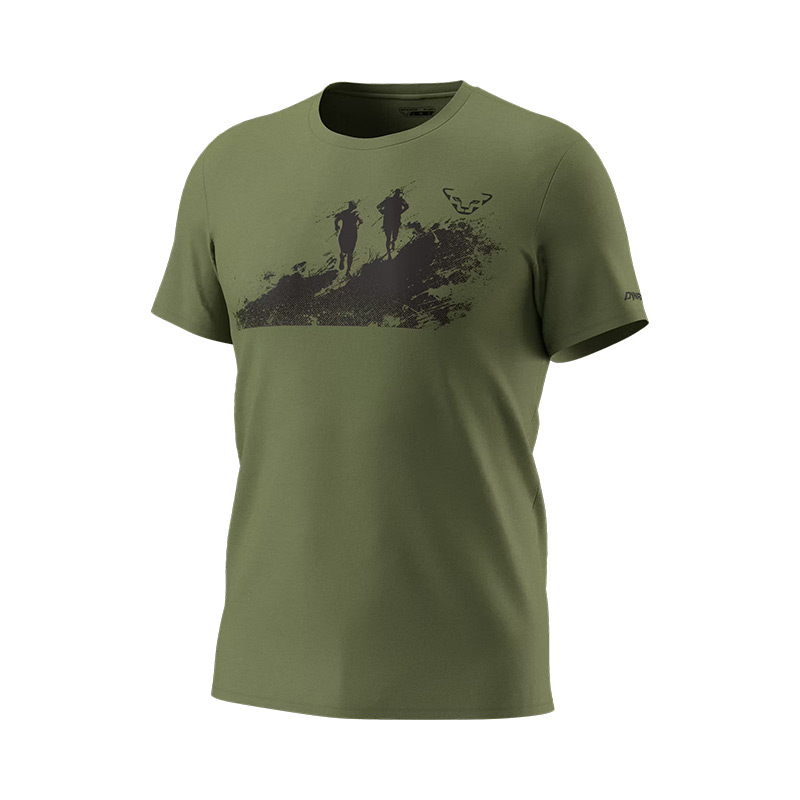 Футболка мужская Dynafit GRAPHIC CO M S/S TEE Military Green