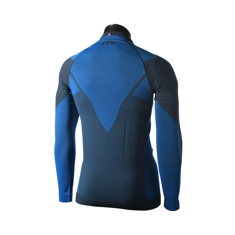 Термобелье мужское верх Mico MLS Round Neck Shirt Warm Control Piombo