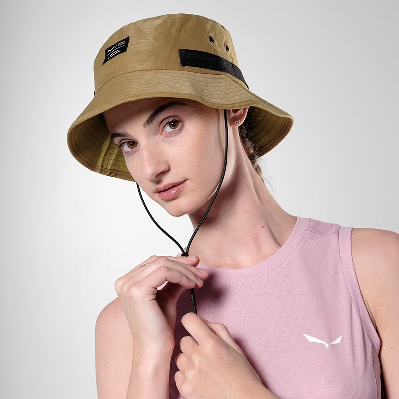 Шляпа Salewa PUEZ HEMP BRIMMED HAT Golden Brown