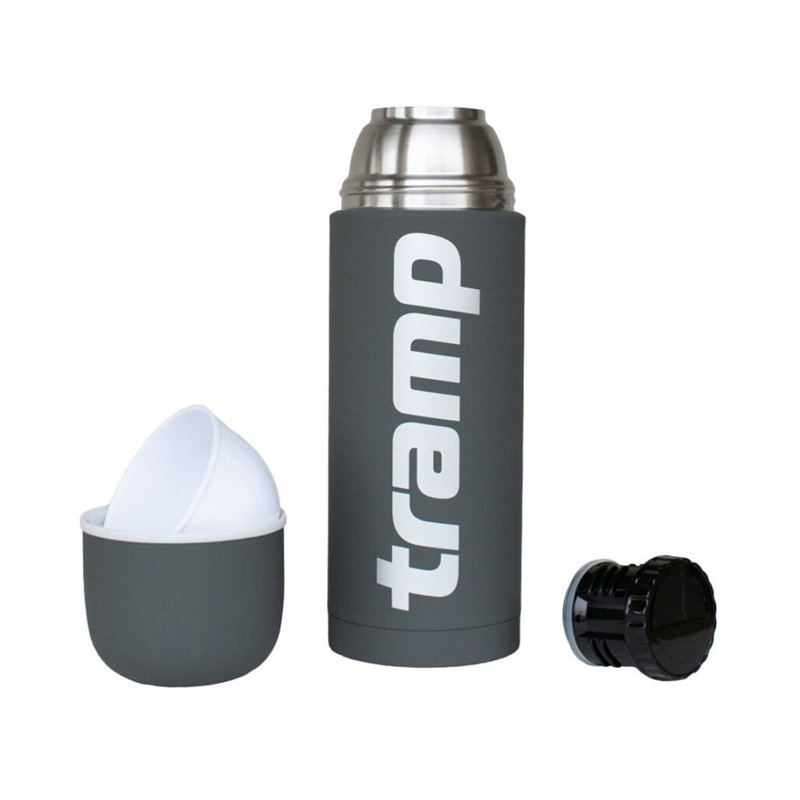Термос TRAMP Soft Touch 1,0л Серый
