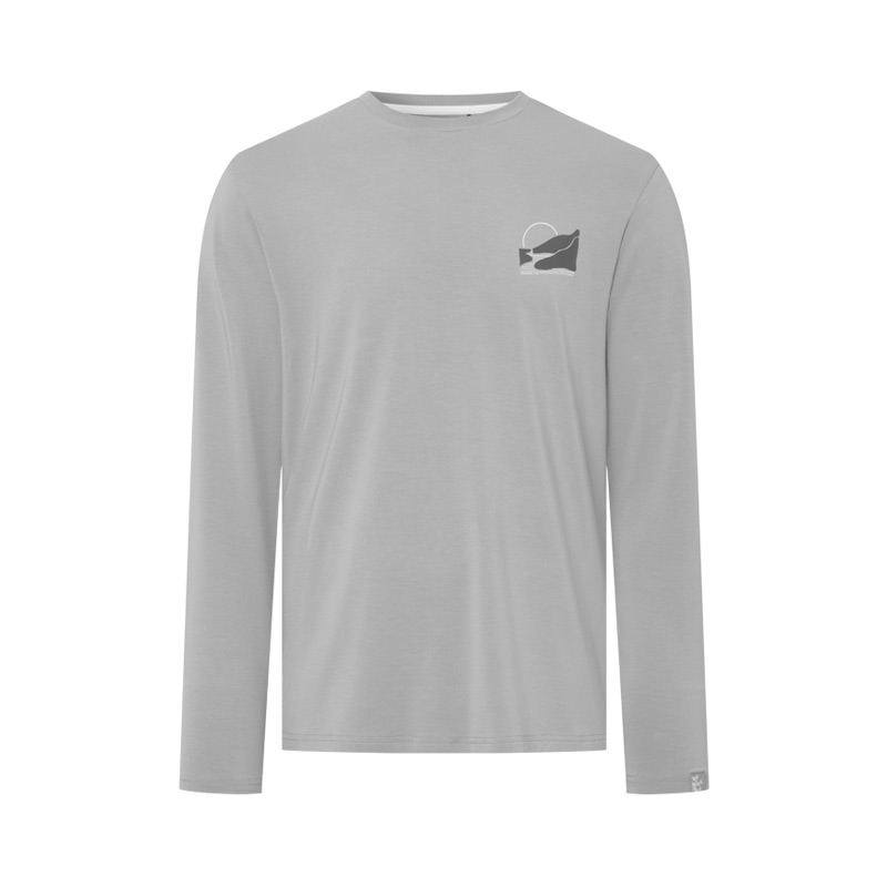 Футболка мужская с длинным рукавом VIKING MLS ESCALANTE Light Grey