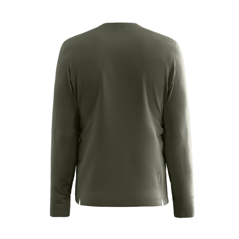 Футболка мужская с рукавом Salewa PUEZ DRY M L/S TEE Faded Green