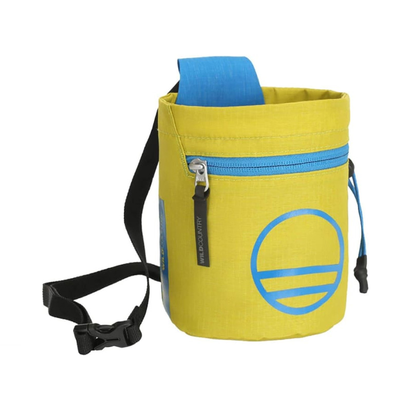 Сумка под магнезию WildCountry FLOW CHALK BAG Citronelle/Detroit Blue