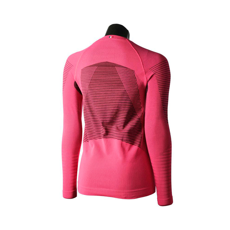 Термобелье женское верх   Mico WLS Round Neck Shirt Warm Control Fragola