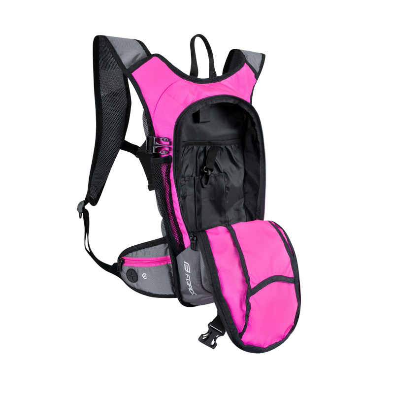 Рюкзак велосипедный backpack FORCE ARON ACE 10l, Pink-Grey