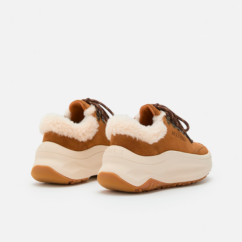 Кроссовки женские MOON BOOT MOON247 CITY SHEARLING COGNAC