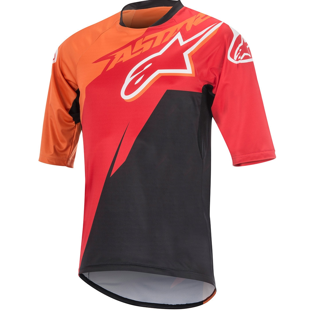 Футболка мужская SIGHT CONTENDER S/S JERSEY-355-RED BRIGHT ORANGE BLACK