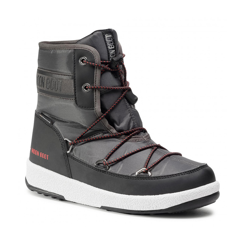 Сапоги детские MOON BOOT JR BOY MID WP 2 BLACK/CASTELROCK