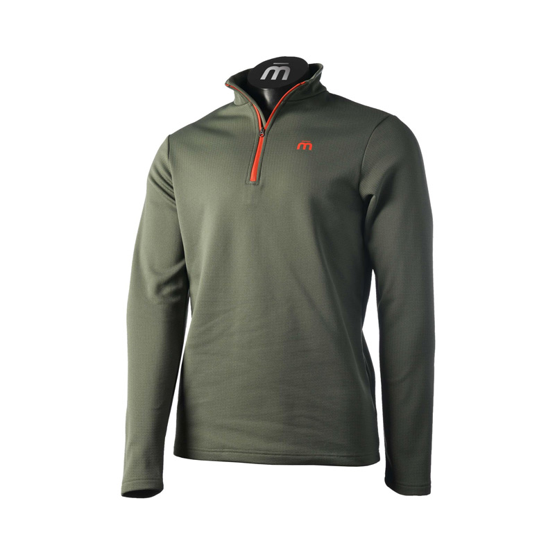 Кофта мужская Mico M Half Neck Zip Shirt Warm Control Mustard