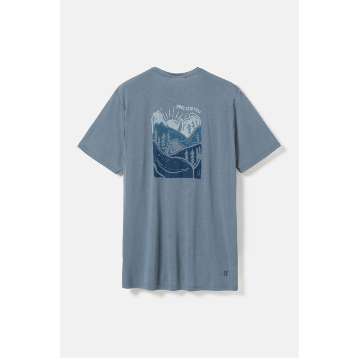 Футболка мужская FLOV TIMBERON M T-SHIRT Blue/Blue Bamboo