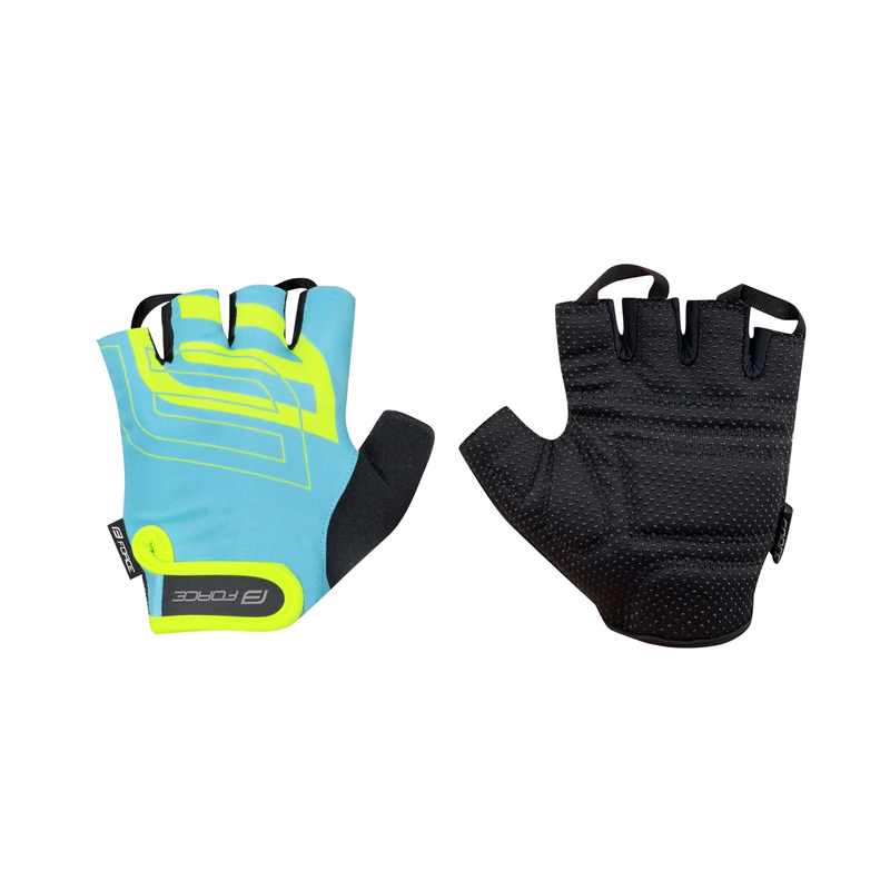 Перчатки велосипедные gloves FORCE SPORT blue-fluo