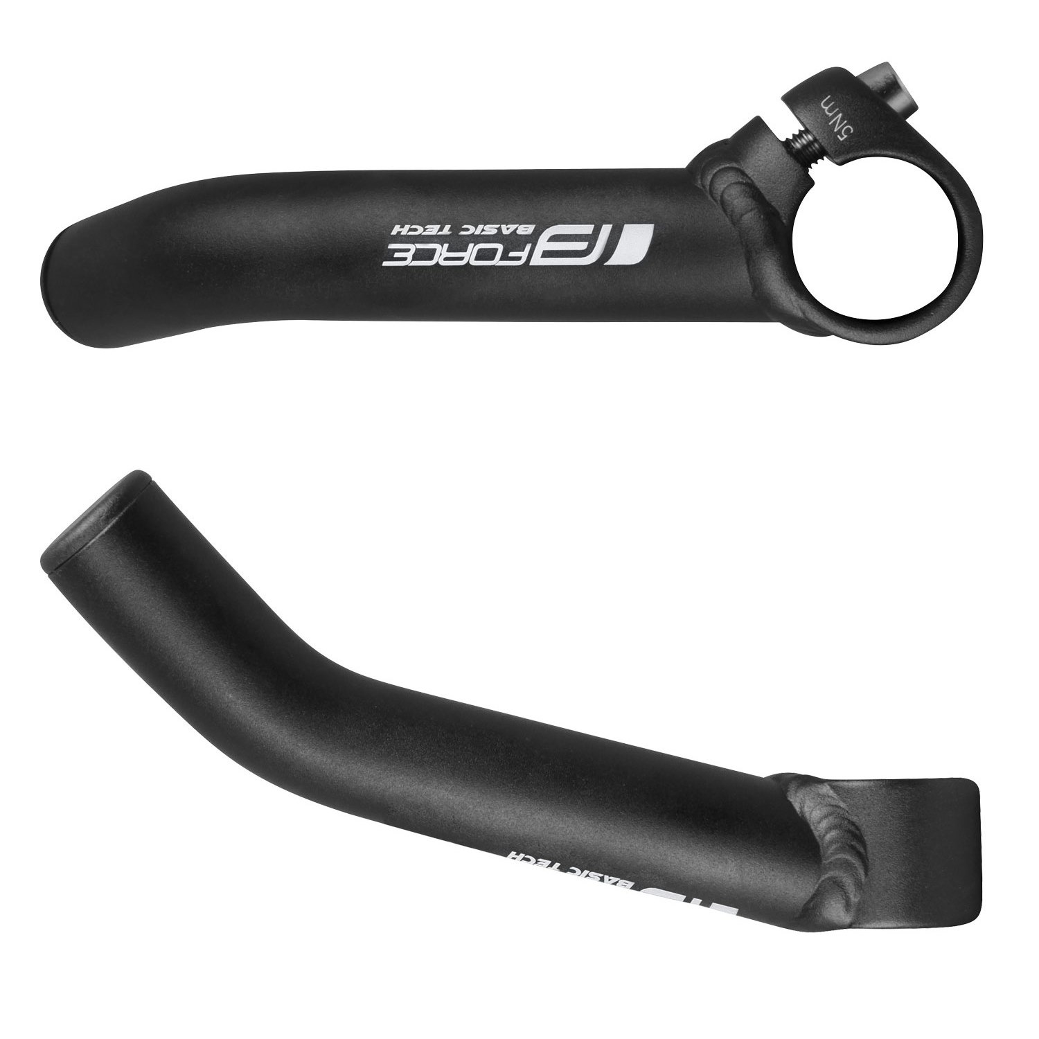 Рога на руль bar ends FORCE TECH Al 13cm Matt Black