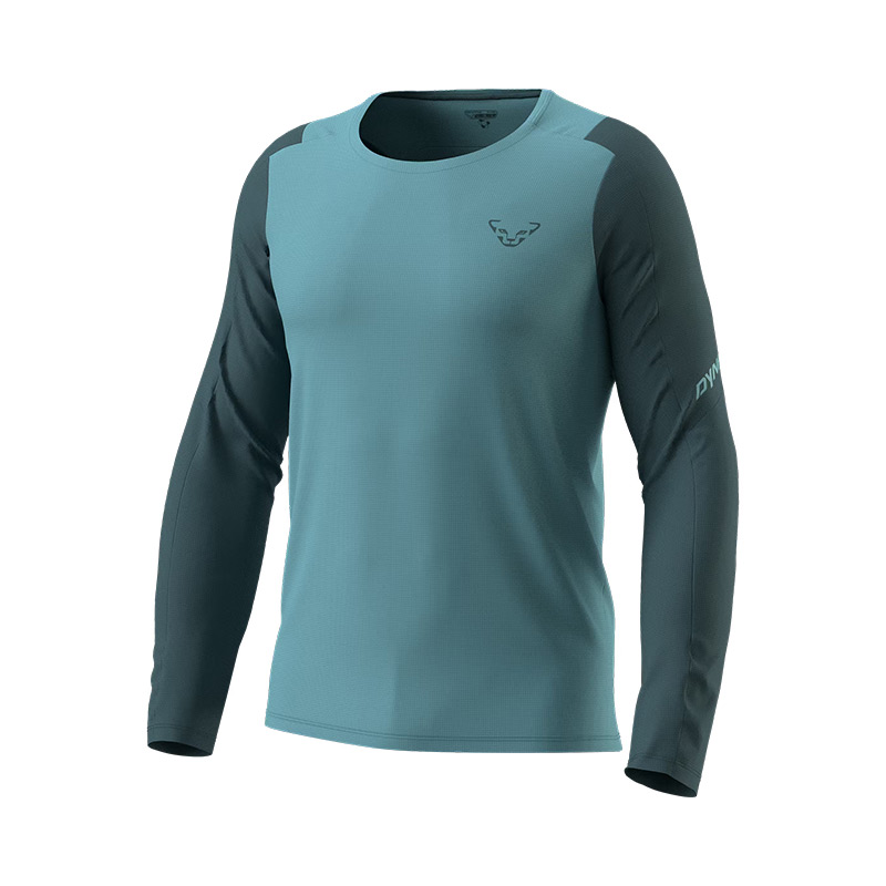 Футболка мужская с длинным рукавом Dynafit TRANSALPER M L/S TEE Smoke Blue