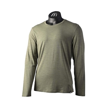 Футболка мужская с длинным рукавом Mico MLS Round Neck Shirt Warm Merino Moss Green