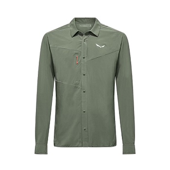 Рубашка мужская Salewa PUEZ L/S M SHIRT Faded Green