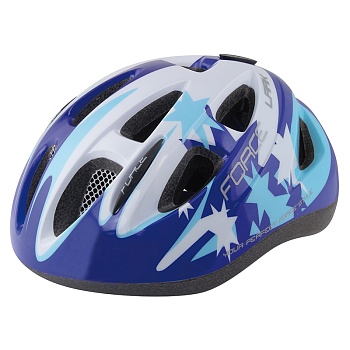 Шлем велосипедный детский FORCE LARK child blue-white