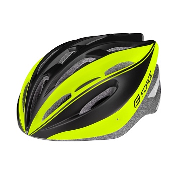 Шлем велосипедный FORCE TERY black-fluo