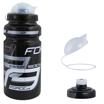 Велобутыль bottle FORCE SAVIOR ULTRA 0,5 l, Black-Grey-White