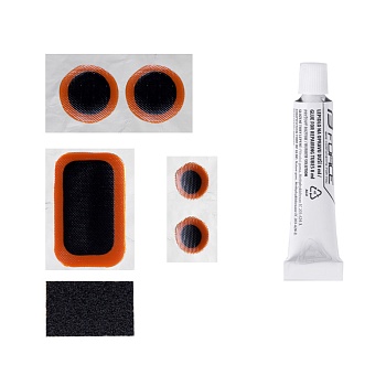 Рем.комплект для камеры patching set FORCE 5 plastic box-sm 80x40x20mm