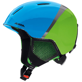 Горнолыжный шлем CARAT LX Green Blue Grey